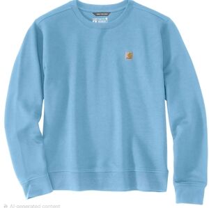 Carharrt Light Blue Crewneck Sweatshirt Women 3X Relaxed Fit